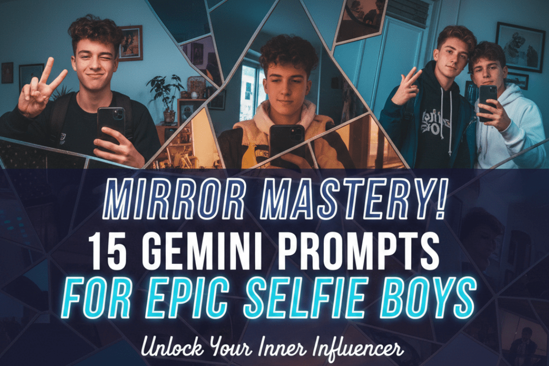 Gemini Prompts for Mirror Selfies Boys